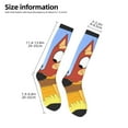 thumbnail image 2 of Masiiu Bluey Print Adult Crew socks, Comfortable Novelty Colorful Patterned, Breathable, Stylish Colorblock for Men Women, 2 of 6
