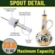 thumbnail image 3 of Olive Oil Dispenser Bottle 23oz, Olive Oil Dispenser Bottle Ceramic, 3 of 5