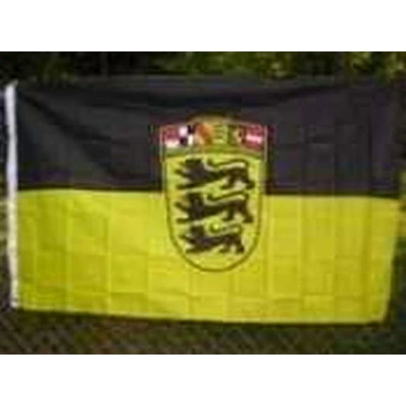 Flag Of Baden-Wurttemberg 3X5 Ft Germany German State Stuttgart Coat Of Arms