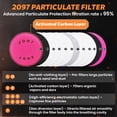 thumbnail image 4 of CRJKIJ Full Face Respirator Mask, 6800 Reusable Gas Mask with 60921 & 2097 Filters, Anti-Fog Dust Mask for Organic Vapors, Paint Fumes, Chemicals, Epoxy Resin, Welding, Sanding, Spray Paint, 4 of 8