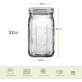 thumbnail image 2 of Ball Mason 32 oz Wide Mouth Jars with Lids and Bands, Set of 12 Jars., 2 of 4