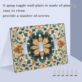 thumbnail image 4 of 3 Gang Switch Covers Retro Floral Pattern Light Wall Plate Home Faceplate Switch Plates 6.37”x4.48”, 4 of 8