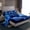 Dodger Blue, variant on Feelyou Magical Eagle Child Bed Sheets, Nature Storm Lightning King Sheets, 3D Wildlife Animal Sheet Set, Ultra Soft Home Decor, 4-Piece