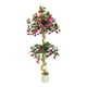 thumbnail image 3 of 5-foot artificial bougainvillea tree, 150cm de altura, realistic faux tree in pot con flowers y leaves - ideal para para indoor home, oficina, sala de estar, y balcony decor, 3 of 7