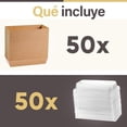 thumbnail image 3 of Paquete de 50 Cajas Para Postres, Cajas de Papel para Postres y Embutidos con Tapas Transparentes, Cajas para Galletas y Alimentos, Resistentes para Presentación de Comida, 3 of 4