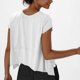 thumbnail image 5 of Top marrón,Blusa informal de manga corta para mujer, cuello redondo, poliéster, largo regular, ideal para uso en casa y oficina, sopatenor, 5 of 8