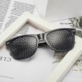 thumbnail image 4 of 2 Pcs Pinhole Glasses For Improving Vision, Black Unisex Eyesight Strengthening Pinhole Glasses, 4 of 5