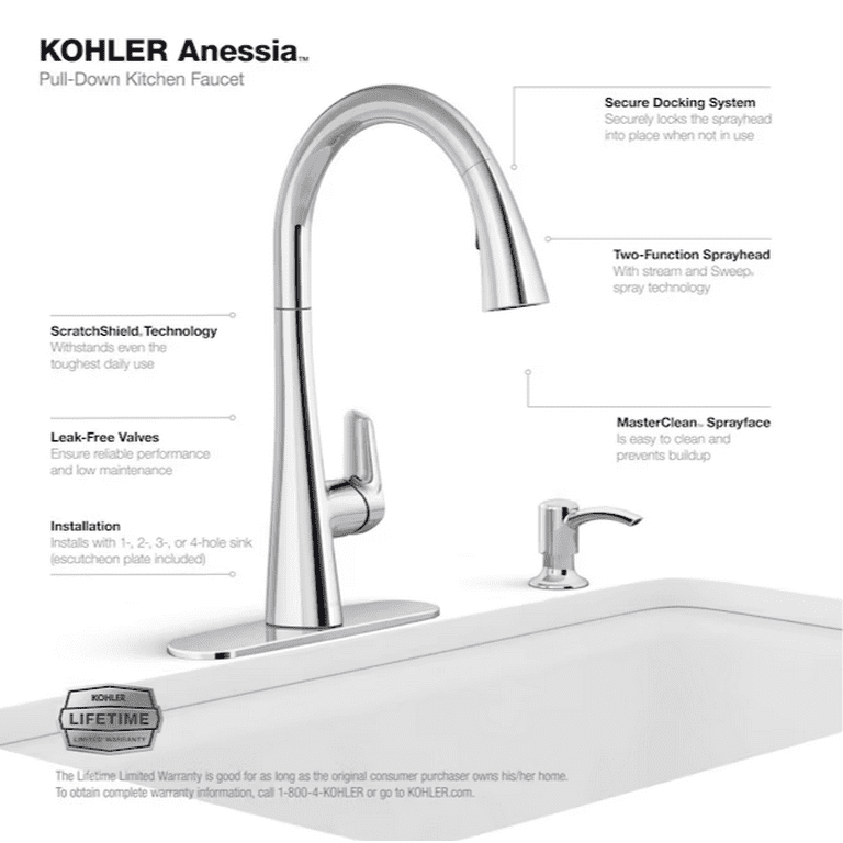 Kohler Anessia Touchless Pull Down
