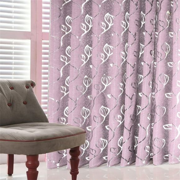 1 PCS Vines Leaves Door Window Curtain Drape Panel Sheer Scarf Valances