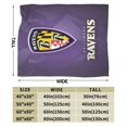 thumbnail image 2 of Manta de microfibra ultrasuave Baltimore Ravens, manta de microfibra de lujo para todas las estaciones, cálida para cama, sofá y viajes., 2 of 5