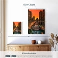 thumbnail image 4 of Elephant Stock Chicago River Wall Art - Vertical Canvas Wall Art - Living Room Wall Decor - Places Canvas - Orange And Teal Decor - 16" x 24", 4 of 8