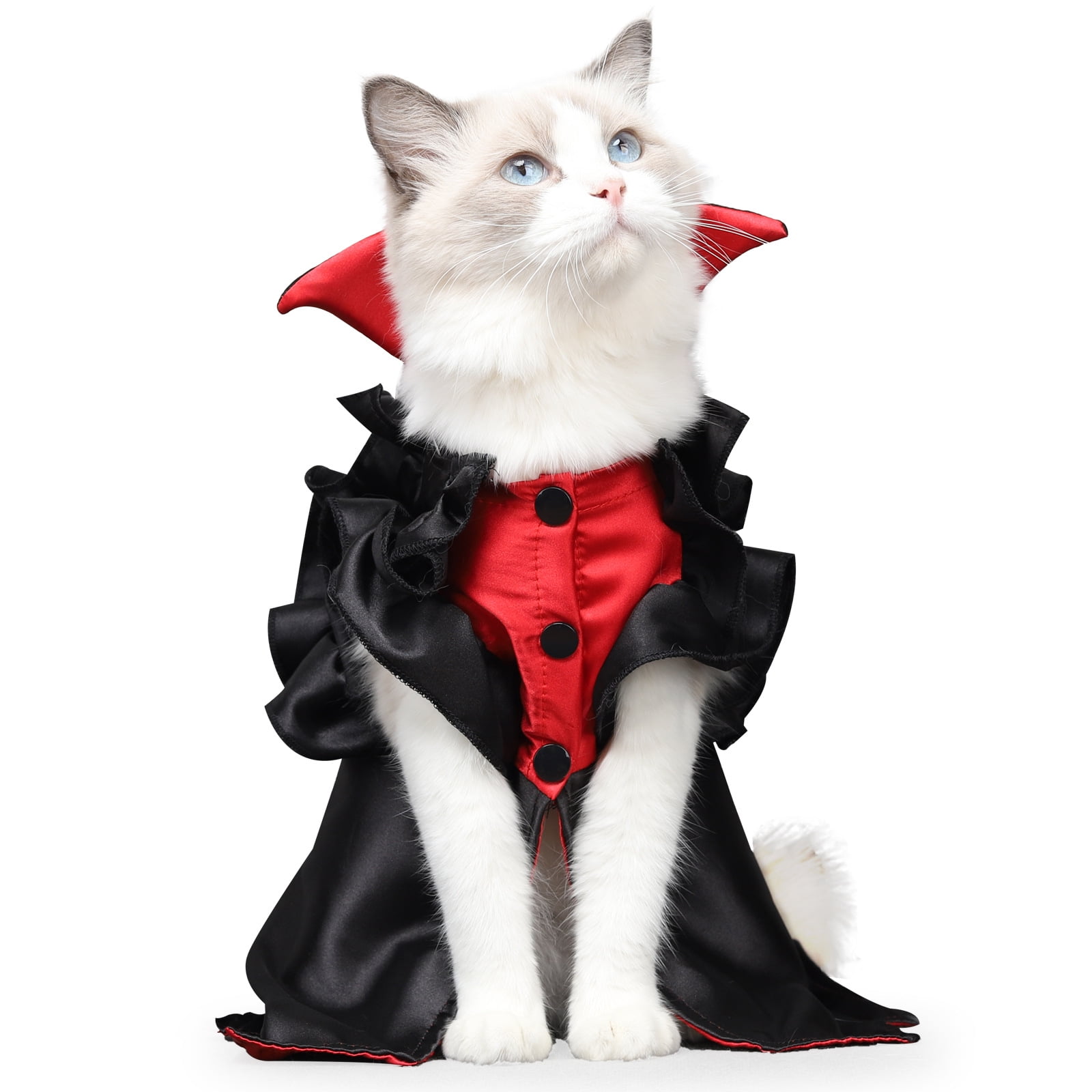 Delan Halloween Cat Vampire Costume Cosplay and Halloween Devil's Horn