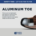 thumbnail image 5 of ACE Work Boots Imperial, Men's, Women's, Unisex Aluminum Toe (AT) Slip Resistant Work Boot Shoes, Water Resistant, Black, Men's 11 / Women's 12.5, 5 of 5