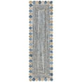 thumbnail image 3 of SAFAVIEH Cape Cod Kyle Geometric Area Rug, Blue/Beige, 5' x 7' Oval, 3 of 8