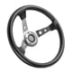thumbnail image 5 of Universal Aluminio Pu Cuero Car Sport Racing Drift Volante Plata 14In 350Mm Monstrate VI003148-00, 5 of 7