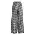 thumbnail image 7 of Karymi Summer Outfits Elastic High Waist Plaid Wide Leg Pants, Casual Checkered Trousers with Side Pockets, Lightweight Palazzo Pants Sweatpants Women, 7 of 7