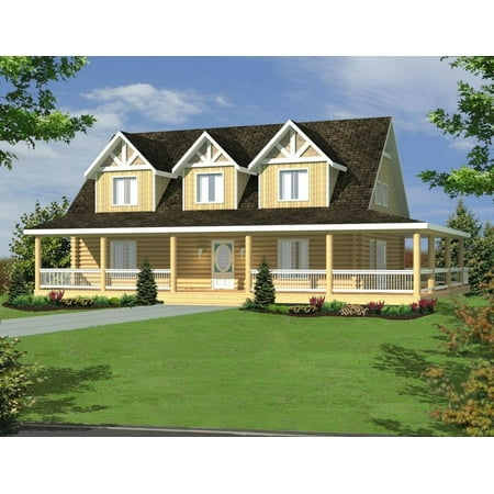 001-1078: Country Southern 4 Bed, 3 Bath Luxury Home Plan, 3644 Sq Ft: Full Blueprints with License to Build by Home Plan Marketplace - Lesuto