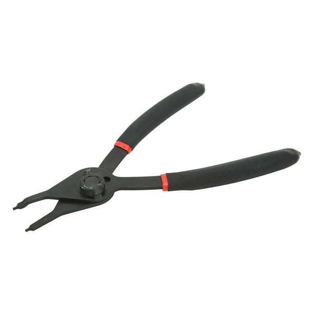 Alicates de anillo a presión de 8 pulgadas, herramienta de retención de bloqueo de palanca de cambios de Circlip externo interno de alta resistencia, recta Jadeshay A
