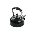 Mainstays 2.5Liter Whistling Tea Kettle, Stainless Steel Black