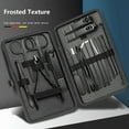 thumbnail image 2 of Deluxe Manicure & Pedicure Kit with Stainless Steel Nail Clippers, Cuticle Trimmer, And Dead Skin Remover - Includes Portable (16PCS), 2 of 7