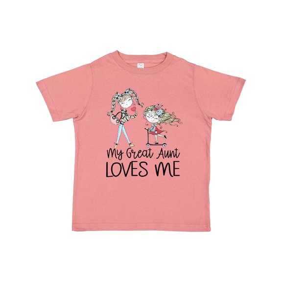 Inktastic Stick Girls My Great Aunt Loves Me Boys or Girls Toddler T-Shirt
