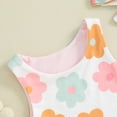 thumbnail image 6 of Bagilaanoe 3pcs Newborn Baby Girl Shorts Set Flower Sleeveless Tank Tops + Shorts + Hairband 3M 6M 12M 18M 24M Infant Casual Summer Clothes, 6 of 8