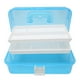 thumbnail image 5 of Caja De Almacenamiento De 3 Capas Con Tapa Transparente, Organizador De Plástico Portátil Con Asa Y 3 Cajones Separados Para Suministros De Manualidades, Papelería, Cosméticos,, 5 of 7