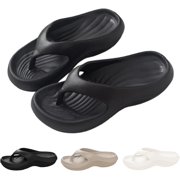 Pillow Arch Support Flip Flops, Unisex Comfortable Platform Walking Cloud Slides Non-slip Orthopedic Slippers Sandals