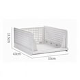 thumbnail image 2 of Cesta de almacenamiento plegable para armario, con compartimentos para cajones, apilable, para organizar ropa, 33 x 43 x 18,5 cm (13,0 x 16,9 x 7,3 pulgadas), 2 of 5