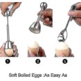 thumbnail image 2 of Juego de cortador de huevos duros y suaves, galleta de huevos con incluye 2 tazas, 2 cucharas, 1 cortador, separador de cáscara, herramienta de cocina de acero inoxidable Xxf, 2 of 4