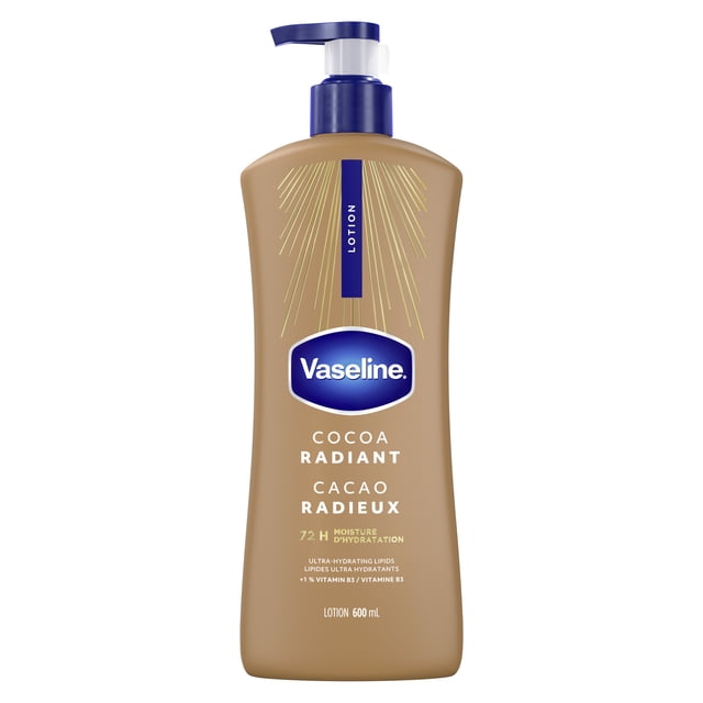Vaseline Intensive Care™ Cocoa Radiant Body Lotion for dry skin with 48H moisture + ultra hydrating lipids 600 ml