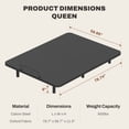 thumbnail image 3 of FitStand S2 Adjustable Bed Frame, 600 lbs Load Capacity, Adjustable Bed Legs, Oxford Fabric Bedspread, Wired Remote, Whisper-Quiet Durable Motor & Mattress Holder, Easy 3-Step Assembly, Queen, 3 of 10
