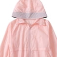 thumbnail image 4 of WQNVRNR Kids Sun Protection Jacket- Casual Lightweight Spring Summer Zip Up Athletic Tops for Girls Pink Size 6, 4 of 7