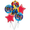 TRANSFORMERS BALLOON BOUQUET Kit • Party Supplies Decorations Foil Mylar Balloon • 5pc