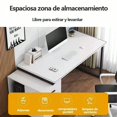 thumbnail image 4 of Escritorio para Computadora de Oficina Escritorio Minimalista Escritorio de Computadora con cajón de Almacenamiento Escritorio de Juegos Mesa de Estudio, 4 of 6