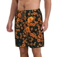 thumbnail image 2 of KLL Daisies Men's Casual Summer Beach Shorts Hawaiian Shorts with Pockets-Large, 2 of 5