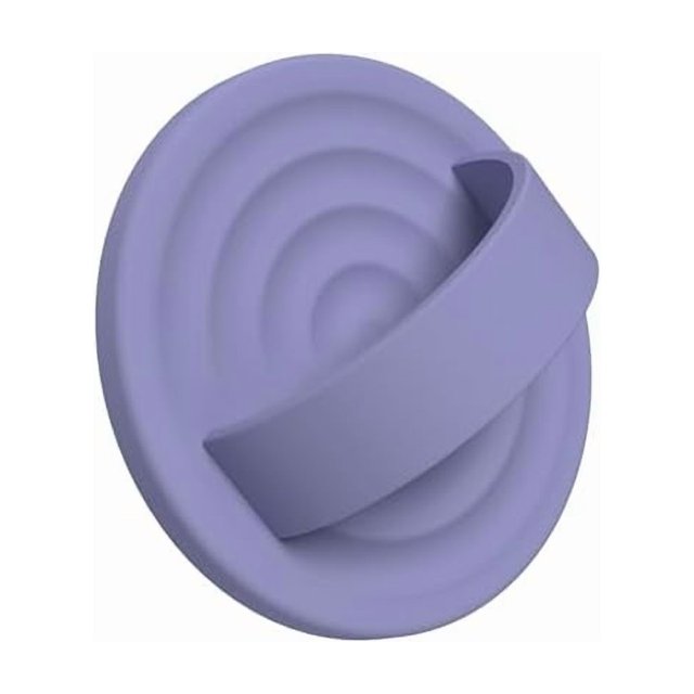 wonima44 Upgraded Magnetic Phone Grip, Compatible with MagSafe, Silicone Comfy Removable Loop Grip, Phone Grip Finger Ring Holder for Back of Phone for iPhone Pro Max/Plus/16/15/14/13/12, Lavender