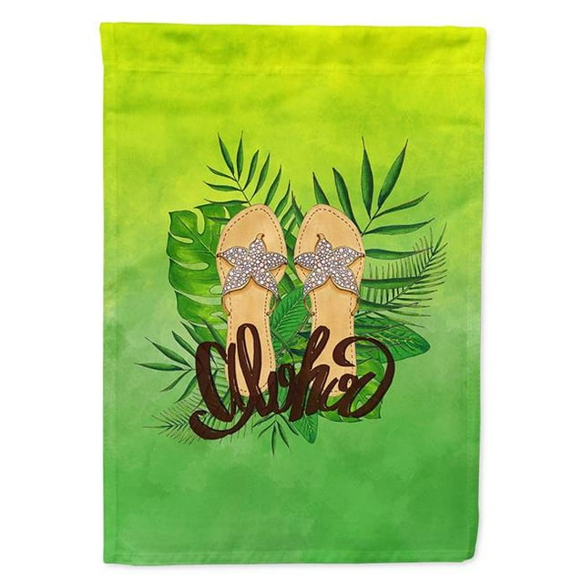 Carolines Treasures BB7449CHF Aloha Flip Flops Flag Canvas House Size