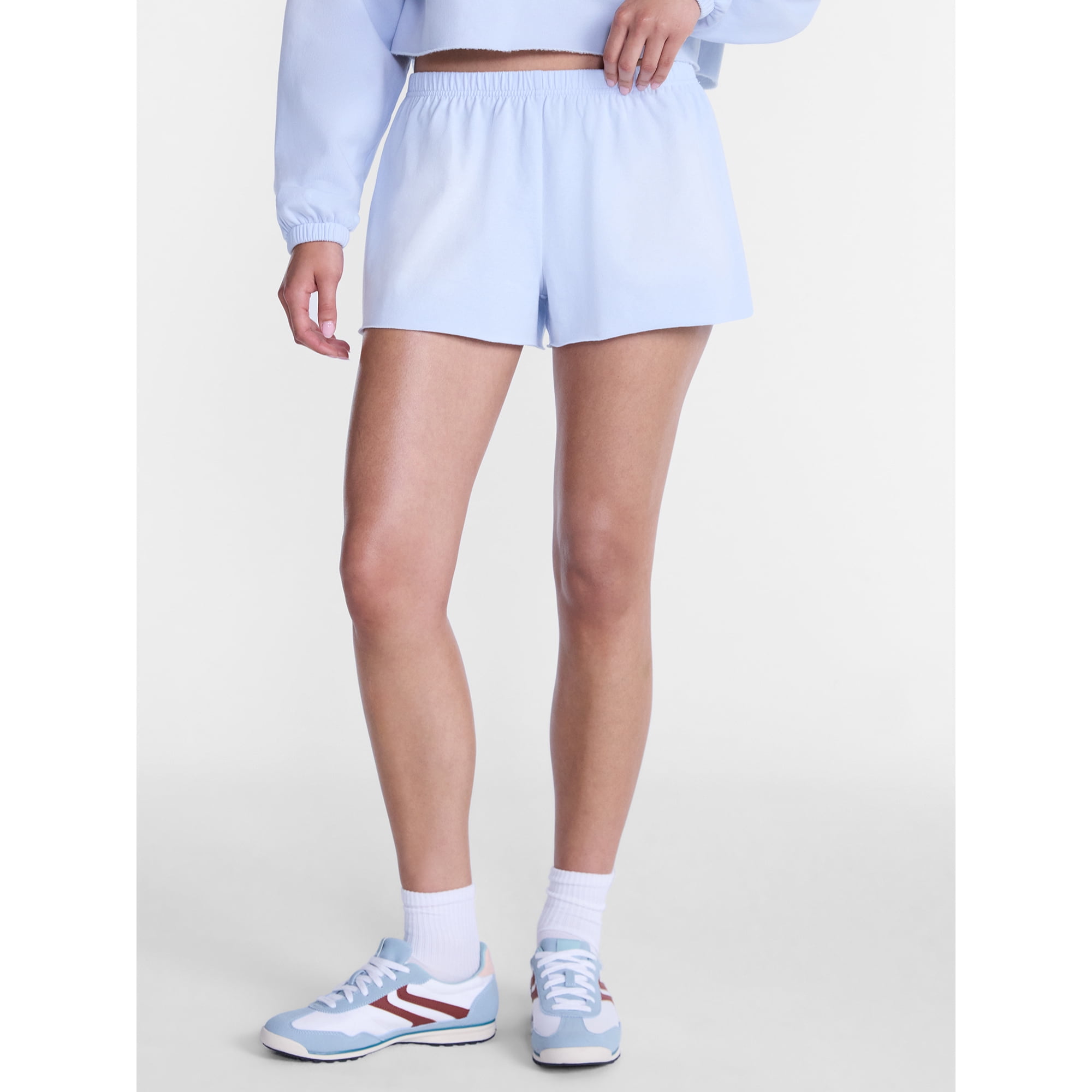 No Boundaries Mineral Wash Jersey Shorts, 2.25'' Inseam, Women's XXS-XXL