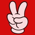 thumbnail image 2 of Girls Mickey & Friends Peace Sign Gloves T Shirt, 2 of 5