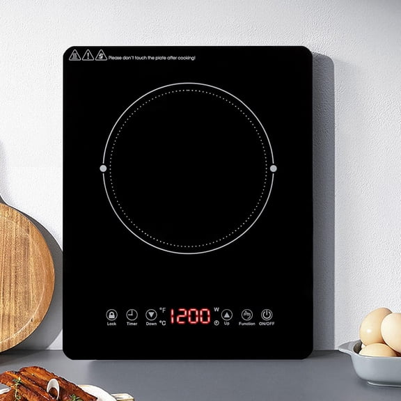 1800W Sensor Touch Single Electric Cooktops Countertop Stove With 9 Temperature Power Levels, 3-hour Timer, Safety Lock Induction Cooktop Portable Induction Cooktop With Ultra Thin Body