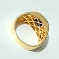 thumbnail image 2 of Natural Purple Amethyst Gemstone Ring, Solid 925 Sterling Silver Gold Plated Mens Ring, Mens Statement Ring, February Birthstone Ring,Mens Official Ring, 2 of 3