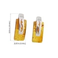 thumbnail image 3 of Sterling Silver and Baltic Honey Amber Stud Earrings "Thalia", 3 of 6