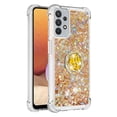 thumbnail image 2 of Funda para Samsung Galaxy A32 5G con Brillo Líquido Flotante, Purpurina, Parachoques y Anillo Giratorio Soporte, 2 of 5