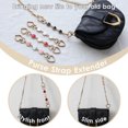 thumbnail image 4 of Extensor de correa para bolso, correa de cadena en forma de corazón, accesorio de repuesto para hombro, bolso cruzado, suministros para bolso de mano, 2 uds., 4 of 6