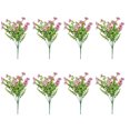 thumbnail image 1 of 8 piezas de flores artificiales adecuadas para decoración interior y exterior, patios y celebraciones estacionales, 1 of 5
