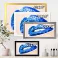 thumbnail image 4 of Designart 'Beautiful Woman Lips Blue With Flowers' Modern Framed Art Print, 4 of 4