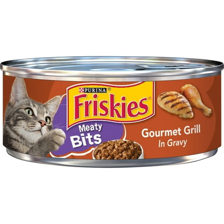 UPC: 0050000420544 | Friskies Gravy Wet Cat Food  Meaty Bits Gourmet Grill  5.5 oz. Can