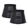 thumbnail image 1 of HORZE Noir Neoprene Horse Bell Boots with PU Leather | Durable Overreach Protection (Pair), 1 of 1