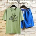 thumbnail image 3 of Chándal Gráfico Trajes Deportivos Jogging Ropa De Hombre Ropa Deportiva Camiseta Hombre Pantalones Cortos Negros Conjuntos Marcas Originales Top 2024 Tendencia Xl, 3 of 5